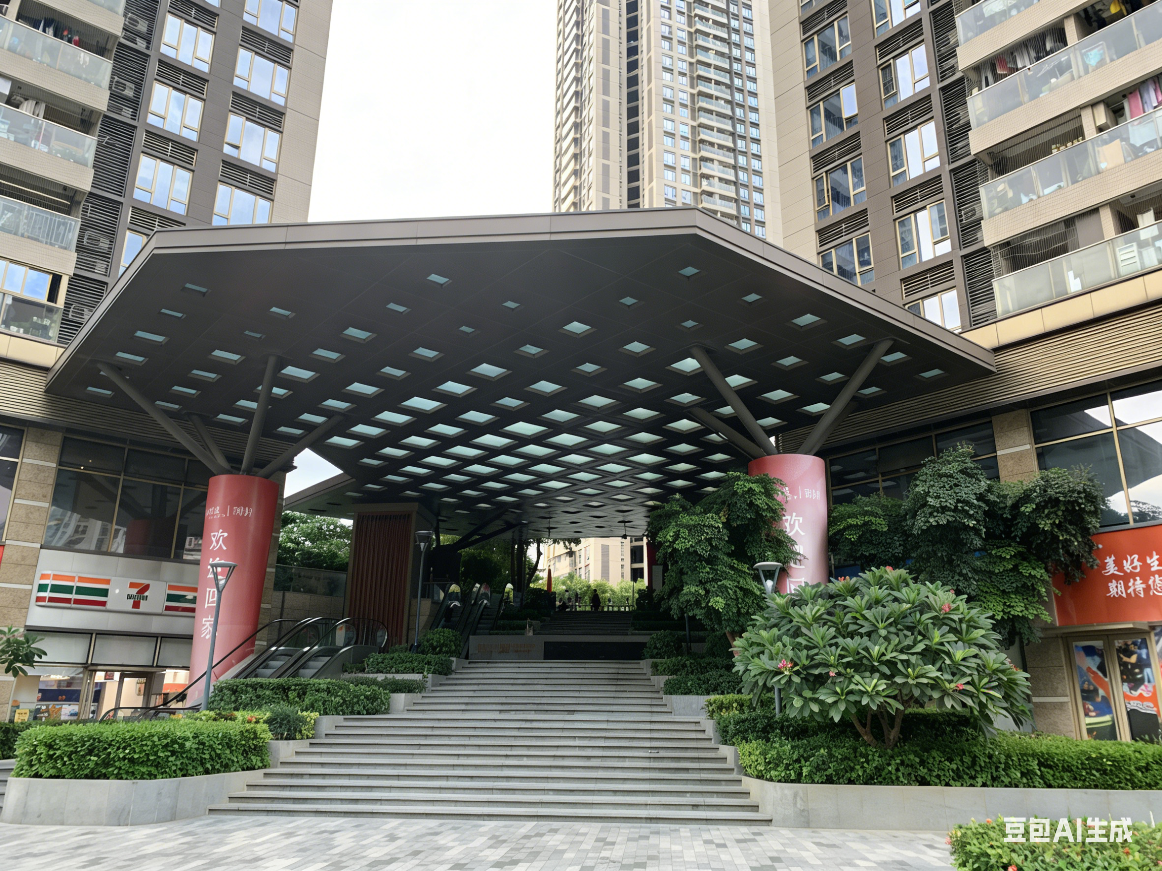 深圳润府一期雨棚